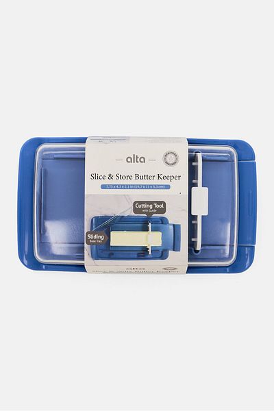 Alta Slice And Store Butter Keeper, Blue