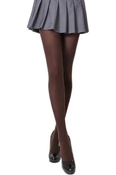 Glamroot Women's/Girls's High Waist Pantyhose Sheer Tights Stockings (BLACK/BLACK)