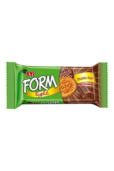 Eti Form Light Chocolate Covered Biscuits 50 g X 24 Pieces