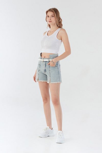 Fulla Moda Βασικό κορμάκι με φερμουάρ μπροστά