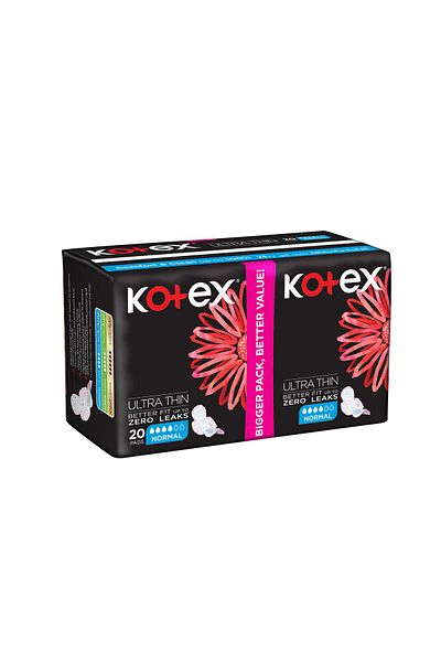 Kotex Ultra Thin Normal Size Sanitary Pads with Wings 20pcs