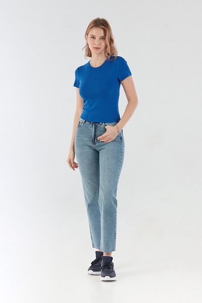 Fulla Moda Tricou de bază cu decolteu