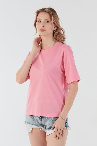 Fulla Moda Basic Crew Neck T-Shirt
