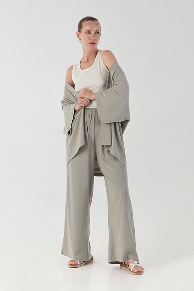 Fulla Moda Bürümcük Fabric Shawl Collar Set of 3