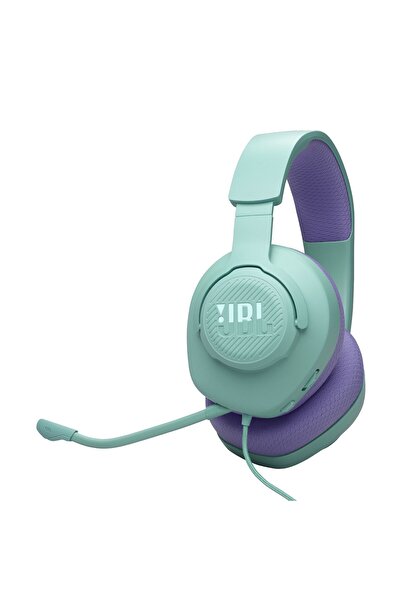 JBL Căști de gaming JBL Quantum 100M2 cu microfon detașabil, cu fir, turcoaz