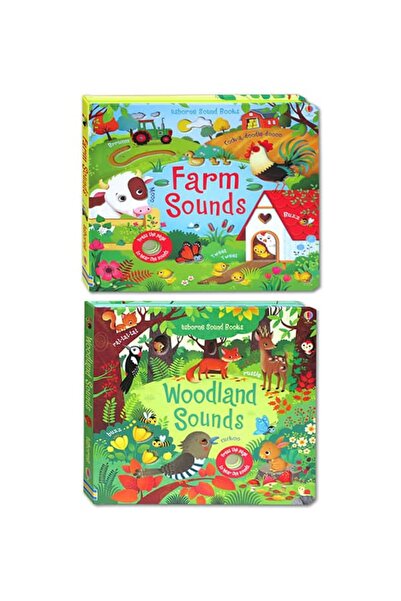 Usborne Pack of 2 sound books - Farm Sounds & Woodland Sounds