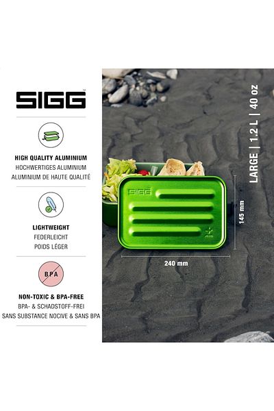 SIGG Lunchbox Metal Food Box Green S (1.2 L)
