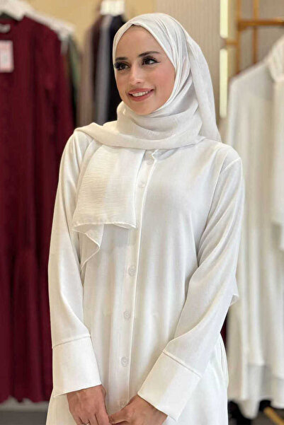 Bym Fashion Τούνικ και παντελόνι με τσέπες με κουμπιά διπλό κοστούμι 8682 εκρού