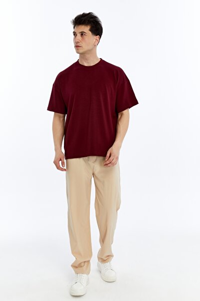 KRAVEN Ανδρικό φαρδύ υπερμεγέθη υφασμάτινο φαρδύ παντελόνι, άνετο παντελόνι (ΚΑΛΟΚΑΙΡΙΝΟ)