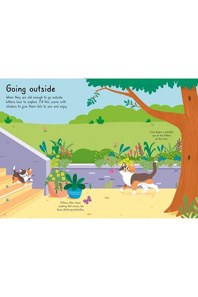 Usborne Children's book, Usborne, Little First Stickers Cats and Kittens, 3+ years