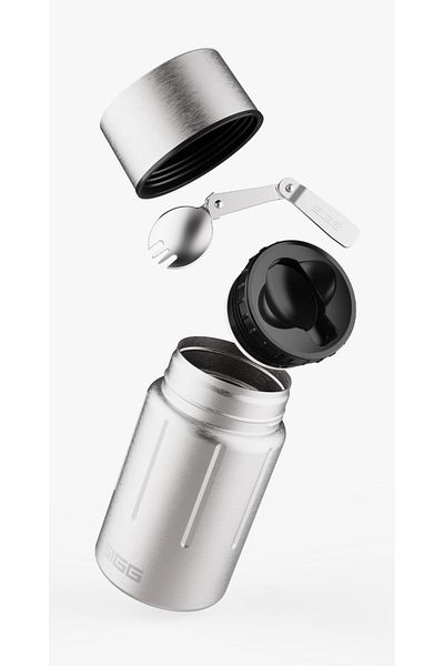 SIGG Lunchbox Gemstone Food Jar Selenite 0.75 L (Stainless Steel)