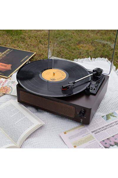 VOOKA Bluetooth’lu Nostaljik Plakçalar - Dahili Hoparlörlü Retro Pikap | Nostalji Pikap Vintage