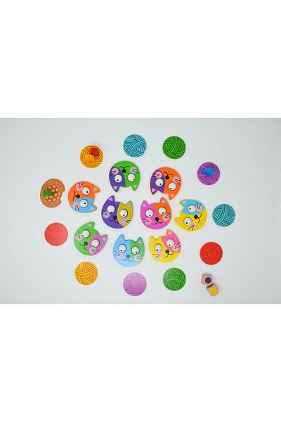 Blue Orange Memory Game Kitty Bitty - Playful Kittens, , 4 Years
