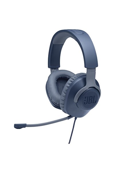 JBL Căști de gaming JBL Quantum 100, Multiplatformă, 3.5mm, Microfon, Albastru