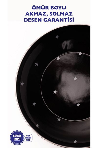 EMAYlab Star Enamel Plate Cake Presentation Plate 21cm