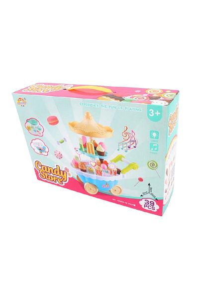rexa Ice Cream Trolley Set Pretend Play toy for Kids