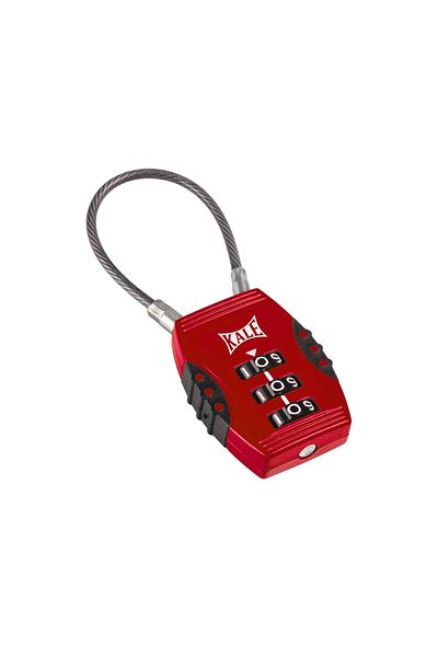 KALE Combination Padlock, Red, 3 Digit Password, Security Structure