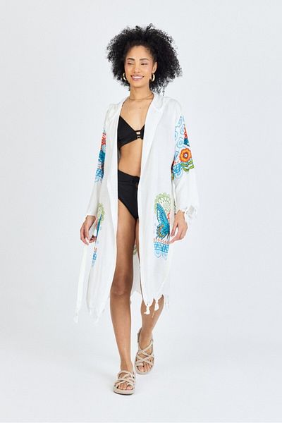 Mulberry Γυναικείο μπουρνούζι Samira Bamboo Printed Organic