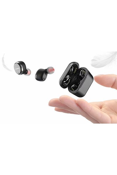 Smart Vibe Casti True Wireless TOZO® T6S Active Noise Cancelling, EQ Sound, Bluetooth 5.3, Auto Connect, Black