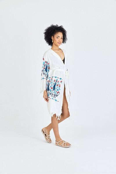 Mulberry Γυναικείο μπουρνούζι Samira Bamboo Printed Organic