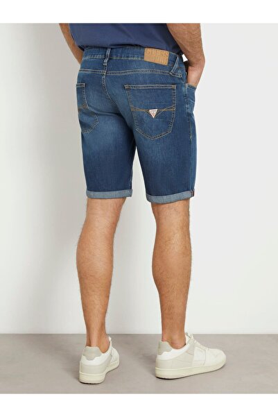 Guess SONNY SHORT Normal Mavi Erkek Denim Şort M4GD01D4Z24CA1M