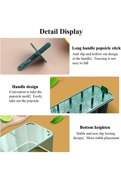 Berglander Ice Cream Mold, Polypropylene, Green, 20 X 10 X 10.5 Cm