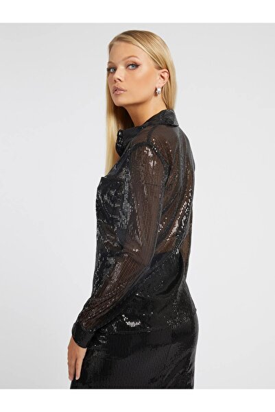 Guess MAYA SHIRT women's shirt black