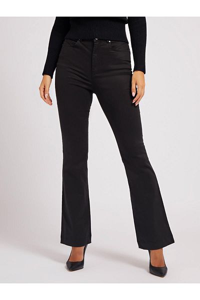 Guess Women's High Waist Comfortable Black Pants W2Ba63W93Cejblk