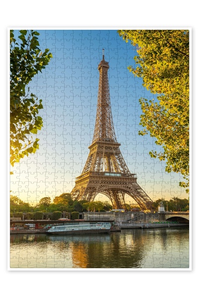 Jeronkarji Seine Nehri'nin Eyfel Kulesi'ndeki kıyıları 500 Parça Puzzle Yapbo...