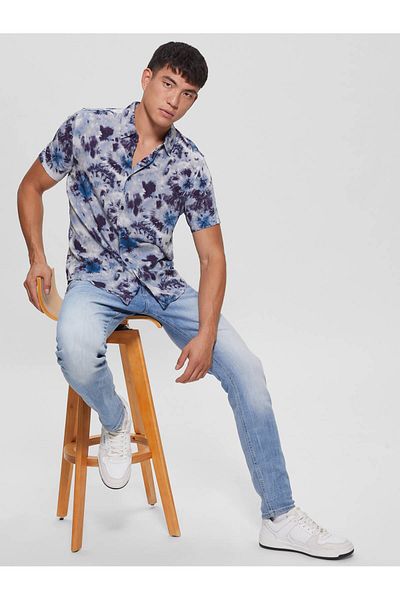 Guess Shirt, 29-29, Navy Blue - Blue