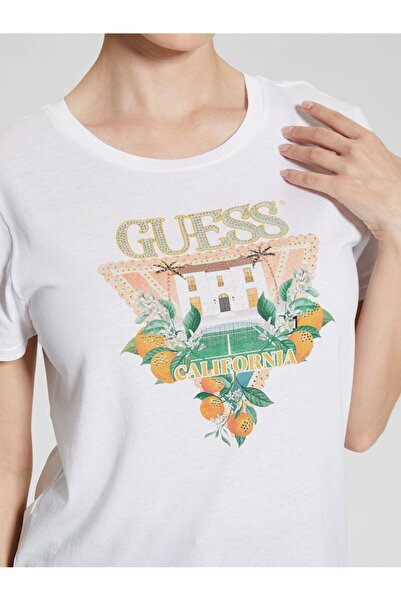 Guess Tricou pentru femei Mansion Modal Blended Regular Fit