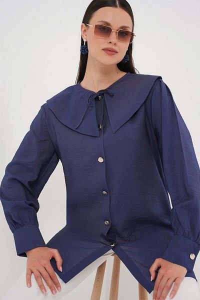 Aymood Tunica lunga cu guler bebelus 5967 - Indigo