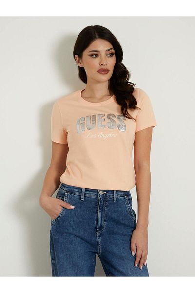 Guess Sequins Women's Regular Fit T-Shirt