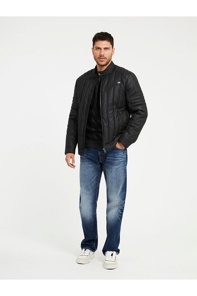 Guess Pu Stretch Men's Biker Jacket