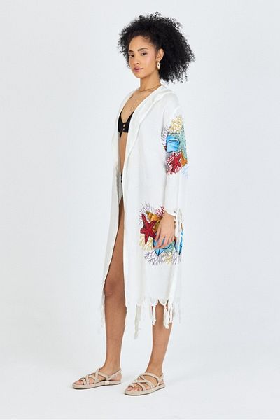 Mulberry Γυναικείο μπουρνούζι Samira Bamboo Printed Organic