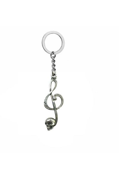 Herşey Nota Left Hand Key Themed Metal Music Keychain – Unisex - Accessory