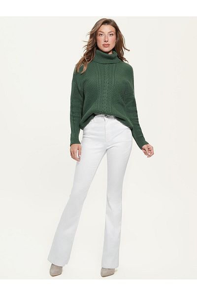Guess LS DAWNA CABLE TURTL - Pulover confortabil și elegant