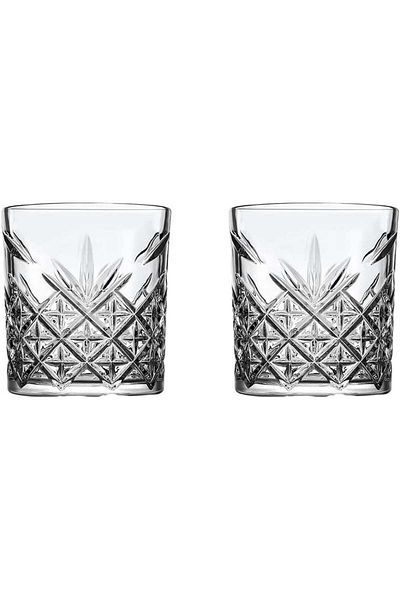 SkySnow Set de 2 pahare de whisky SkySnow, sticlă, transparente, 8,5 x 9 cm, 340 ml
