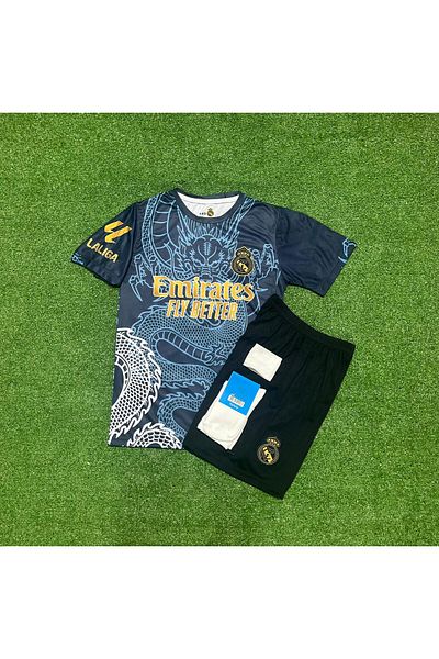 DAYIBALI DÜKKAN Dayibali Rm 2023/24 Season Dragon Pattern Cristiano Ronaldo Kids Jersey Set of 3