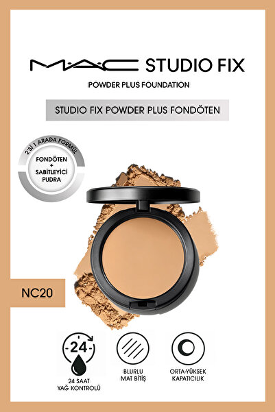 M.A.C YENİ Studio Fix Powder Plus Fondöten - NC20