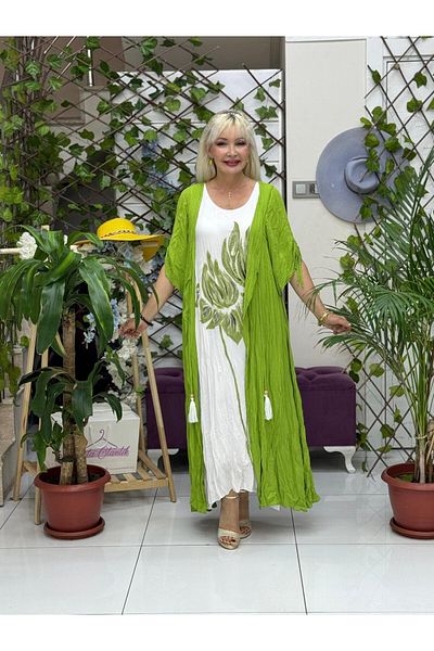 Punta Otantik Vl2000 Double Suit Voile Dress Pistachio