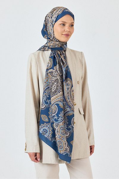 Rays Σάλι Indigo Retro με σχέδιο 4002
