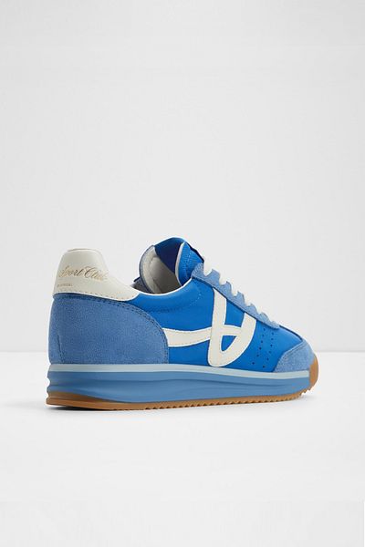 Aldo Stepcount - Pantofi sport pentru femei, albastru textil, cu șireturi, cu șireturi