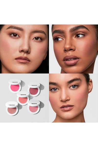 MAKEUP BY MARIO Soft Pop Powder Blush Mellow Mauve | Delicate Pink Flush for All Skin Tones | 4.4ml