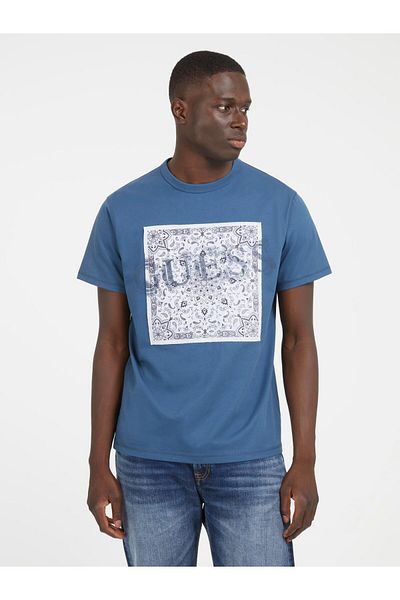 Guess Tricou Ss Cn Cachemire pentru bărbați, cu croiala normală