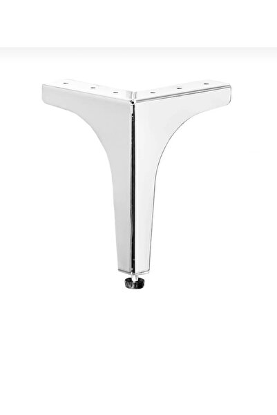 Armoni Metal Krom Ayak 18 cm Ayarlı Koltuk Mobilya Baza Ayağı 4 adet