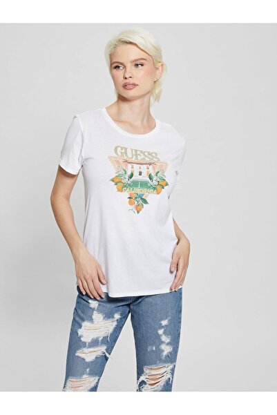 Guess Tricou pentru femei Mansion Modal Blended Regular Fit