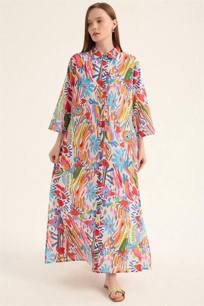 HomeStore Renkli Desenli Elbise