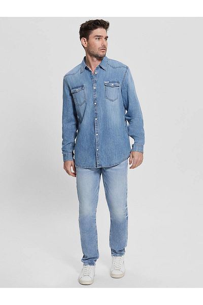 Guess Truckee Men's Slim Fit Denim Shirt