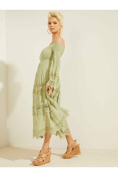 Guess 3 Qtr Slv Women's Dress